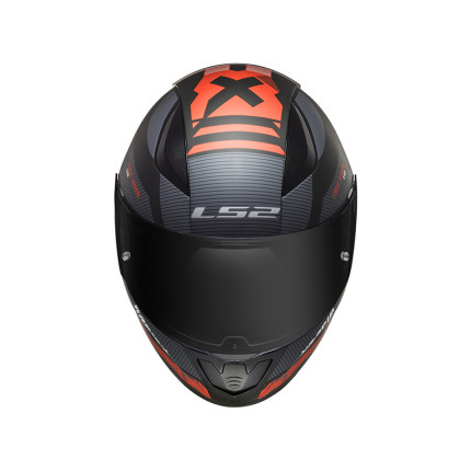 Capacete LS2 Rapid FF353 Xtreet - Preto Fosco e Vermelho