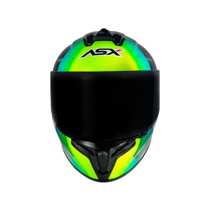 Capacete ASX Draken Striker - Preto / Amarelo / Rosa