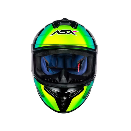 Capacete ASX Draken Striker - Preto / Amarelo / Rosa