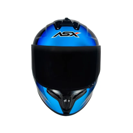 Capacete ASX Draken Striker - Preto / Azul / Vermelho