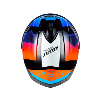 Capacete ASX Draken Striker - Preto / Azul / Vermelho