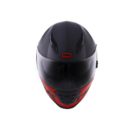 Capacete Norisk FF302 Manty - Preto Fosco e Vermelho