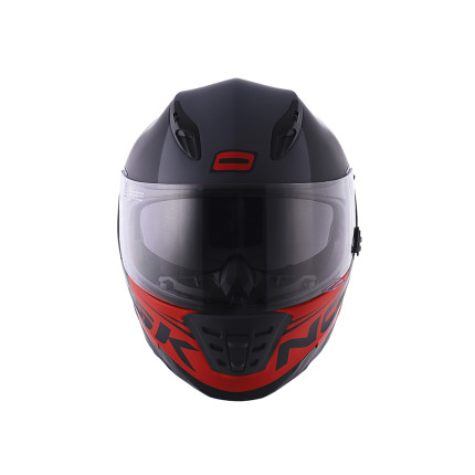 Capacete Norisk FF302 Manty - Preto Fosco e Vermelho