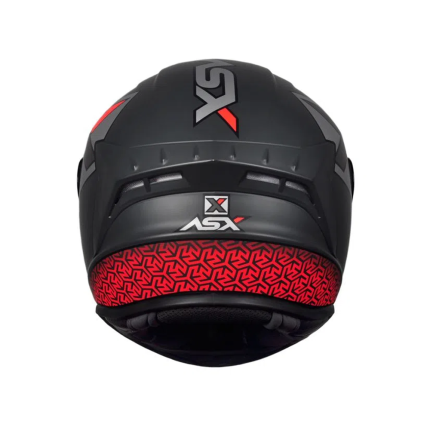 Capacete Asx Draken Concept - Cinza / Prata / Vermelho
