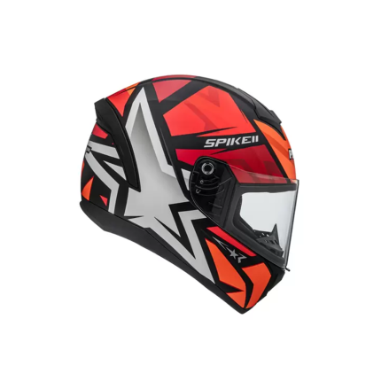 Capacete Peels Spike II 1 ST - Preto Fosco e Vermelho