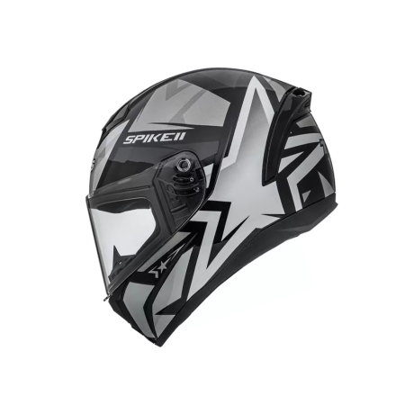 Capacete Peels Spike II 1 ST - Preto e Prata
