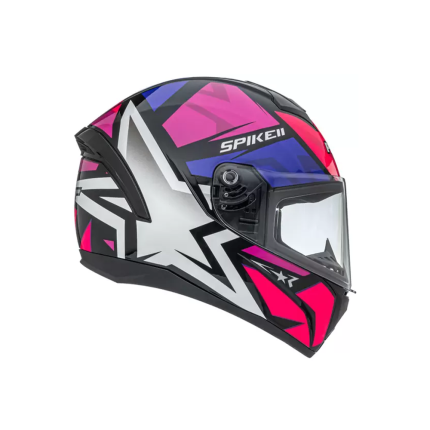 Capacete Peels Spike II 1 ST - Preto e Rosa