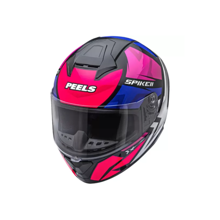 Capacete Peels Spike II 1ST - Preto Fosco e Rosa