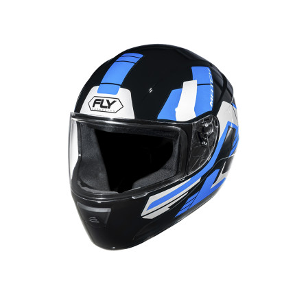 Capacete FLY F9 HG Match - Preto e Azul