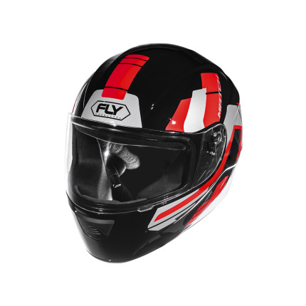 Capacete FLY F9 HG Match - Preto e Vermelho