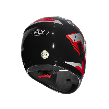 Capacete FLY F9 HG Match - Preto e Vermelho