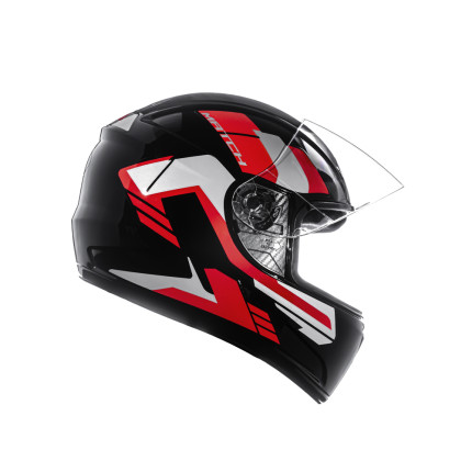 Capacete FLY F9 HG Match - Preto e Vermelho