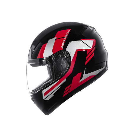 Capacete FLY F9 HG Match - Preto e Vermelho