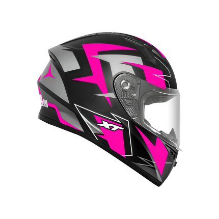 Capacete EBF X-troy FF526 Crush - Preto e Rosa Fosco