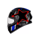 Capacete EBF X-troy FF526 Cosmic - Preto / Vermelho / Azul