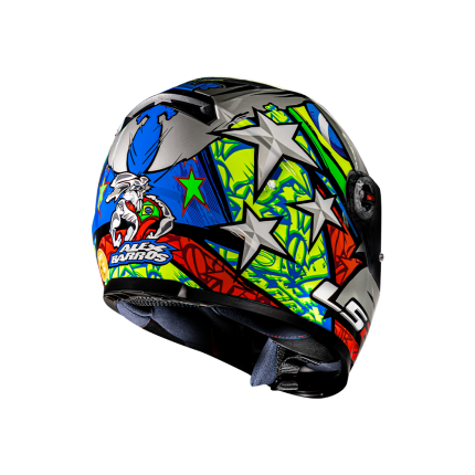 Capacete LS2 FF358 Alex Barros Réplica - Prata