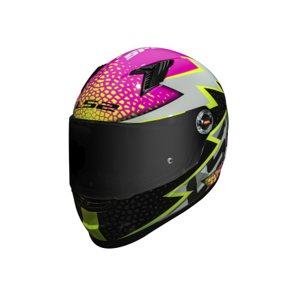 Capacete LS2 FF358 Speedy - Branco e Rosa