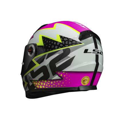 Capacete LS2 FF358 Speedy - Branco e Rosa