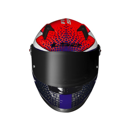 Capacete LS2 FF358 Speedy - Branco / Roxo / Laranja