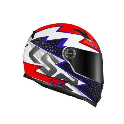Capacete LS2 FF358 Speedy - Branco / Roxo / Laranja