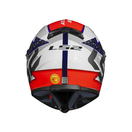 Capacete LS2 FF358 Speedy - Branco / Roxo / Laranja