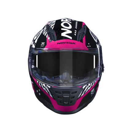 Capacete Norisk FF302 Tokyo - Preto e Rosa