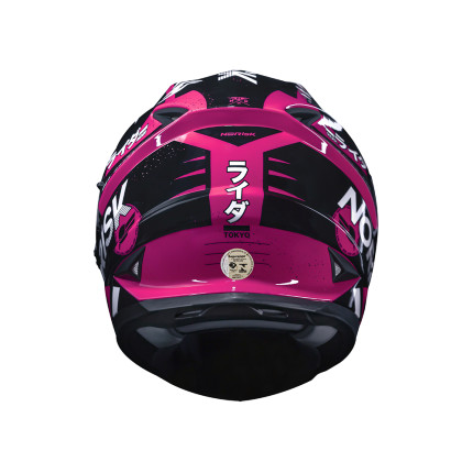Capacete Norisk FF302 Tokyo - Preto e Rosa