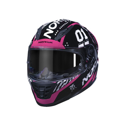 Capacete Norisk FF302 Tokyo - Preto e Rosa