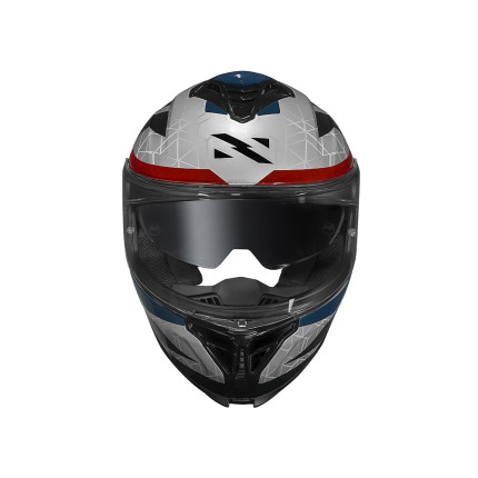 Capacete Norisk Strada II Evoque - Prata / Vermelho / Azul