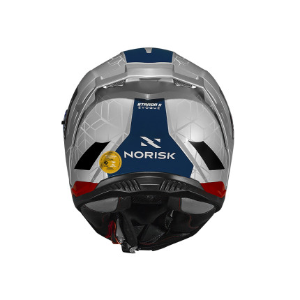 Capacete Norisk Strada II Evoque - Prata / Vermelho / Azul