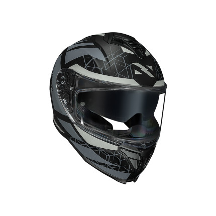 Capacete Norisk Strada II Evoque - Preto Fosco e Cinza