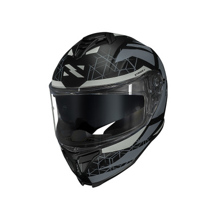 Capacete Norisk Strada II Evoque - Preto Fosco e Cinza