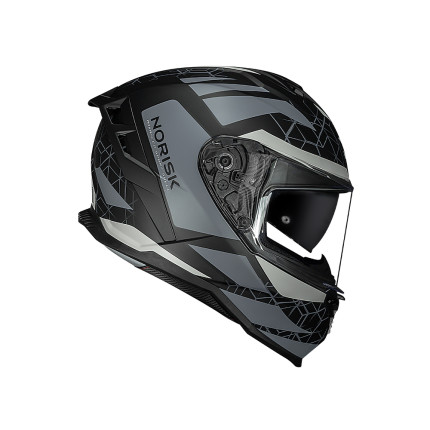 Capacete Norisk Strada II Evoque - Preto Fosco e Cinza