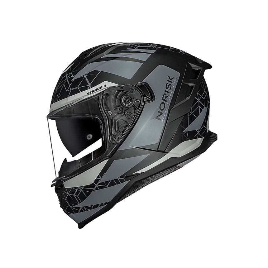 Capacete Norisk Strada II Evoque - Preto Fosco e Cinza