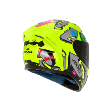 Capacete Axxis Segment Arrows C13 - Amarelo Fluorescente