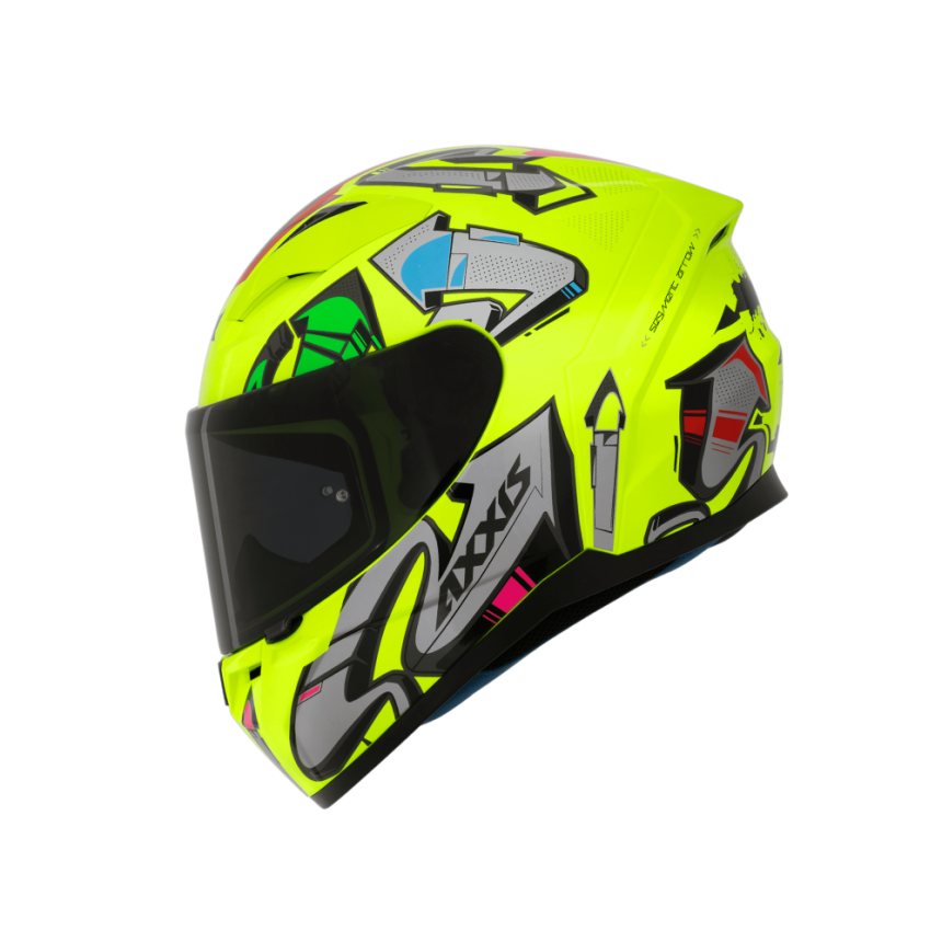 Capacete Axxis Segment Arrows C13 - Amarelo Fluorescente