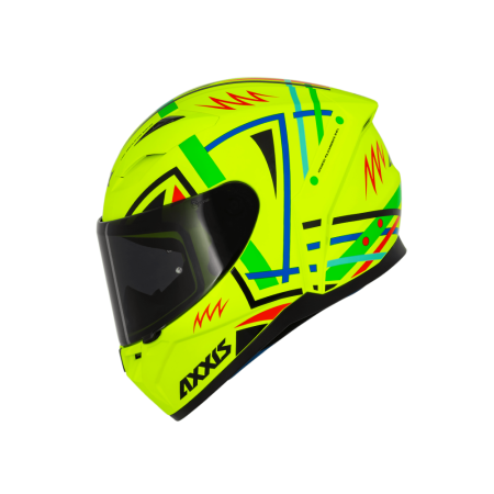 Capacete Axxis Segment Apolo Mandala A3 - Amarelo Fluorescente
