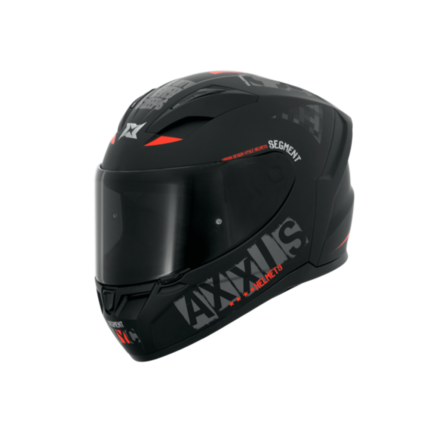 Capacete Axxis Segment Apolo NYC B5 - Preto Fosco e Vermelho
