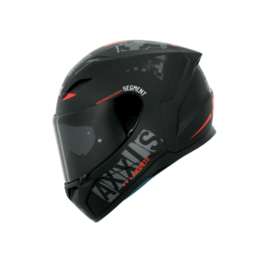 Capacete Axxis Segment Apolo NYC B5 - Preto Fosco e Vermelho