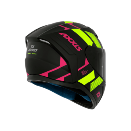 Capacete Axxis Segment Apolo Squame A3 - Preto Fosco e Amarelo