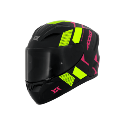 Capacete Axxis Segment Apolo Squame A3 - Preto Fosco e Amarelo