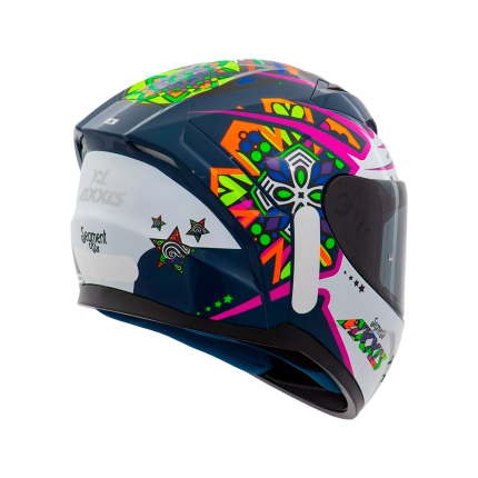 Capacete Axxis Segment Star C7 - Branco e Azul