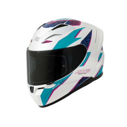Capacete Axxis Segment Stunt A7 - Azul e Branco