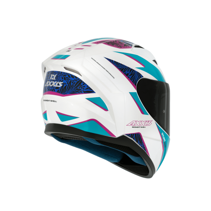 Capacete Axxis Segment Stunt A7 - Azul e Branco