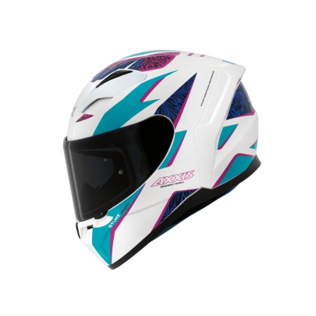 Capacete Axxis Segment Stunt A7 - Azul e Branco