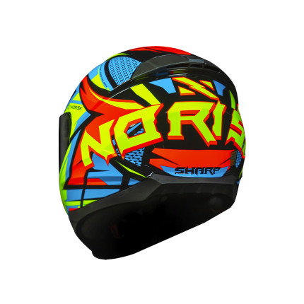 Capacete Norisk Razor Sharp - Preto / Amarelo / Laranja