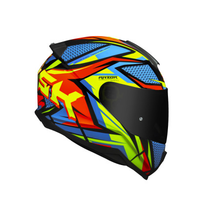 Capacete Norisk Razor Sharp - Preto / Amarelo / Laranja