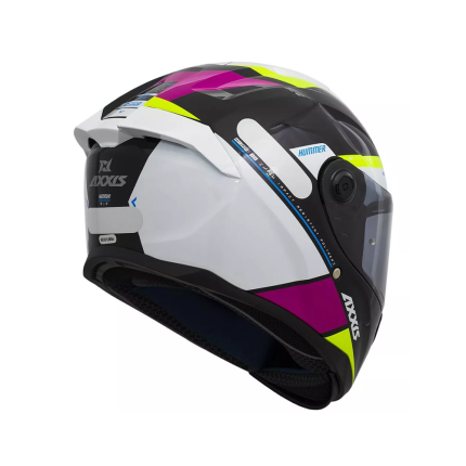 Capacete Axxis Hummer B Mire 8 - Preto / Branco / Rosa