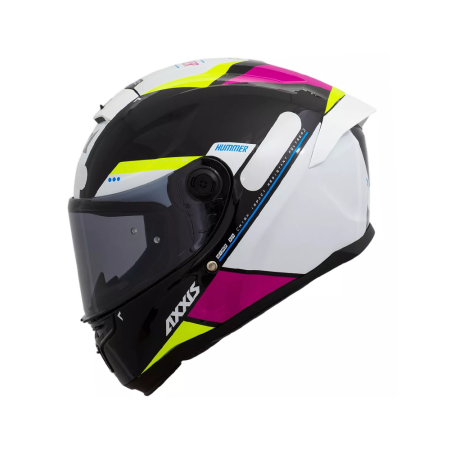 Capacete Axxis Hummer B Mire 8 - Preto / Branco / Rosa