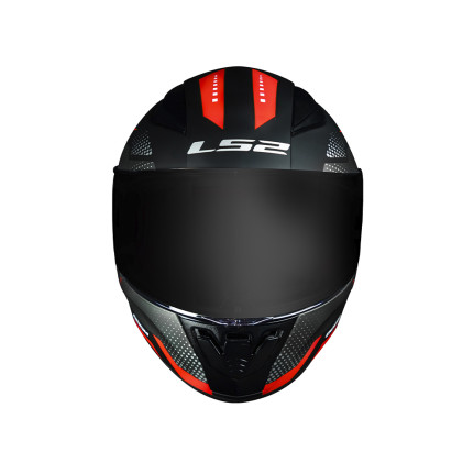 Capacete LS2 FF353 Rapid Doom - Preto Fosco e Vermelho